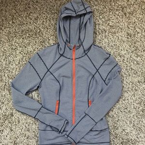 Zella Lightweight Striped Zip-Up XS